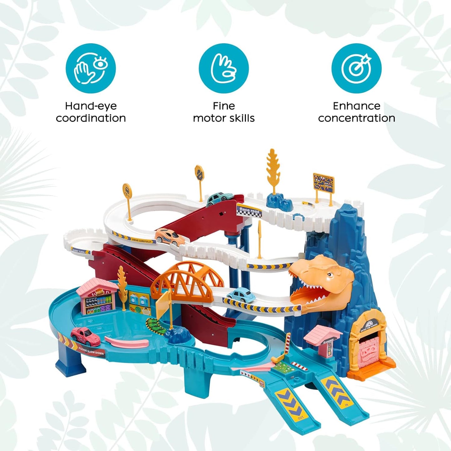 Dinosaur Race Track Set