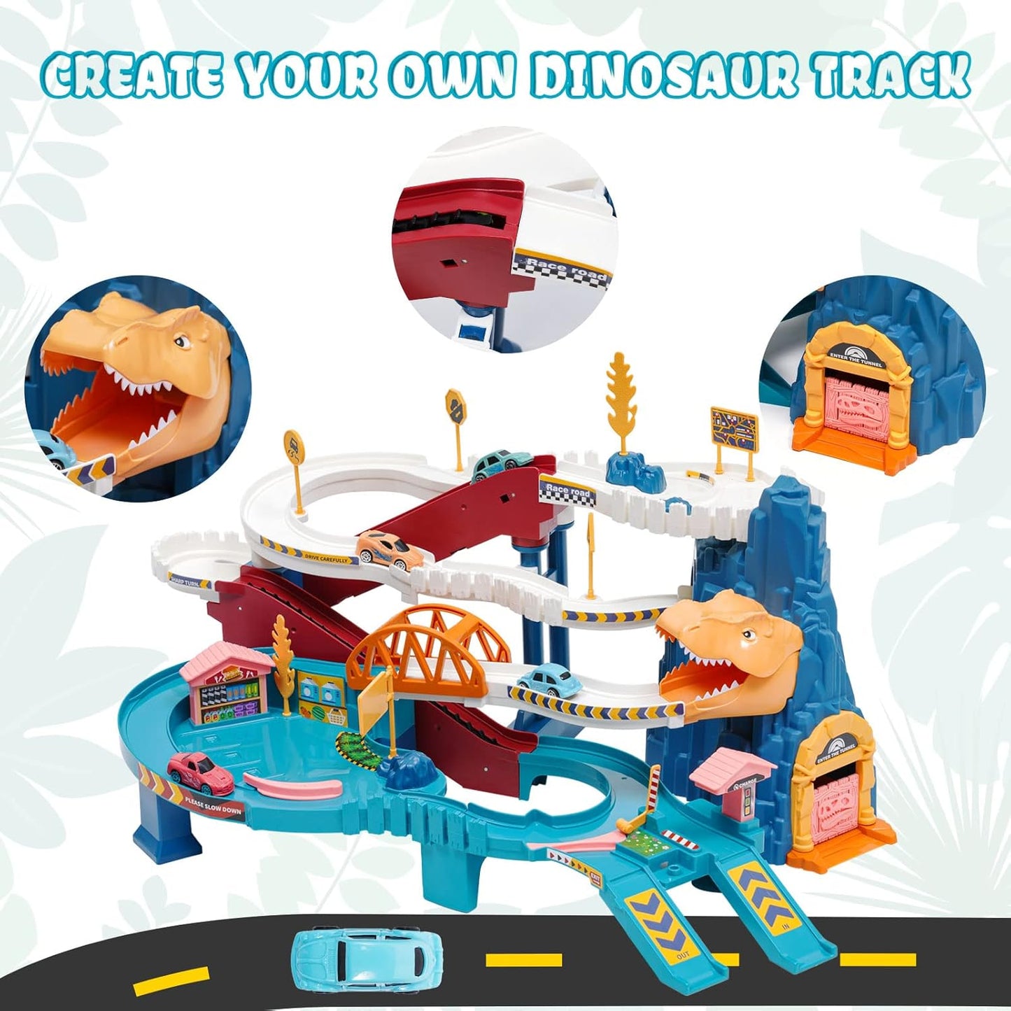 Dinosaur Race Track Set