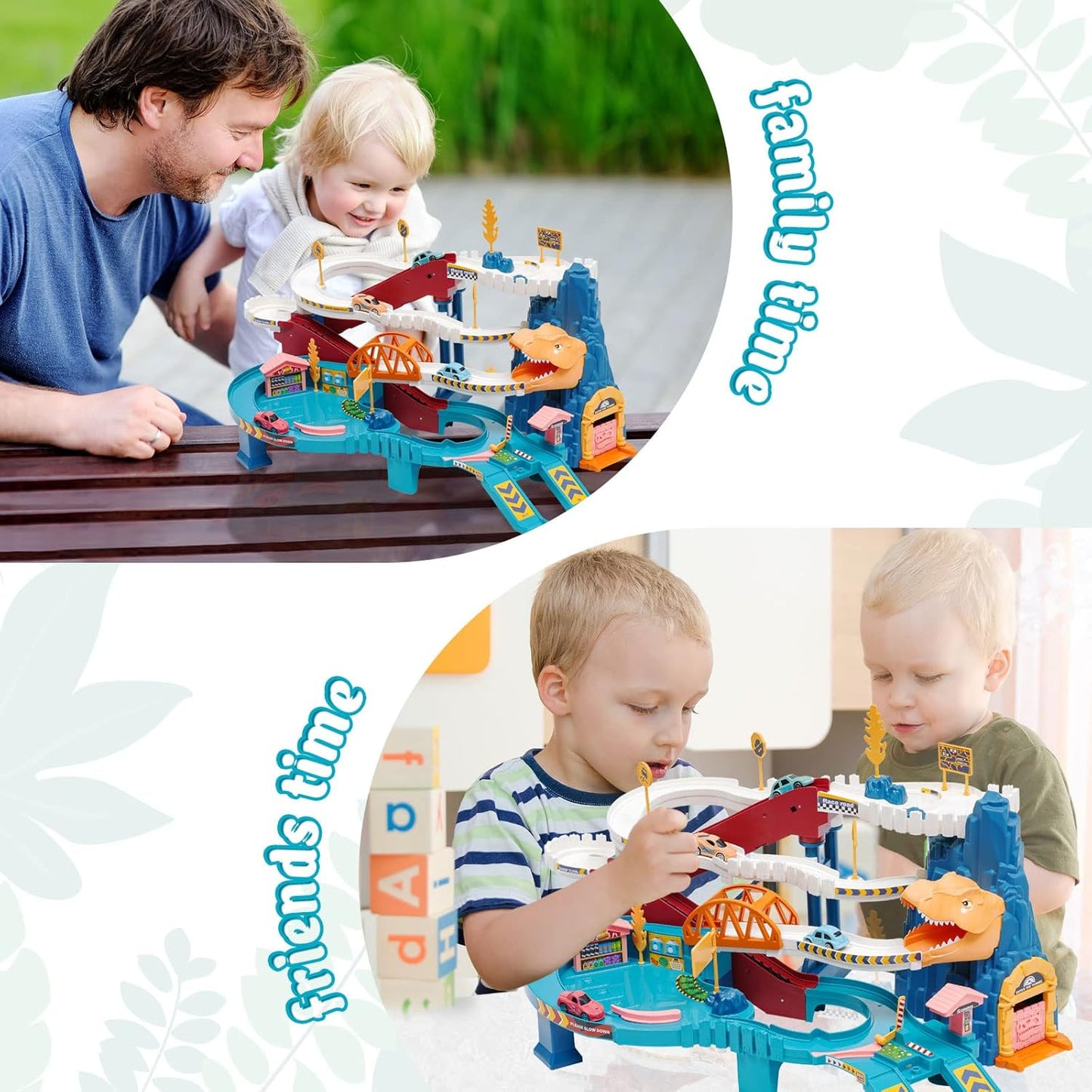 Dinosaur Race Track Set